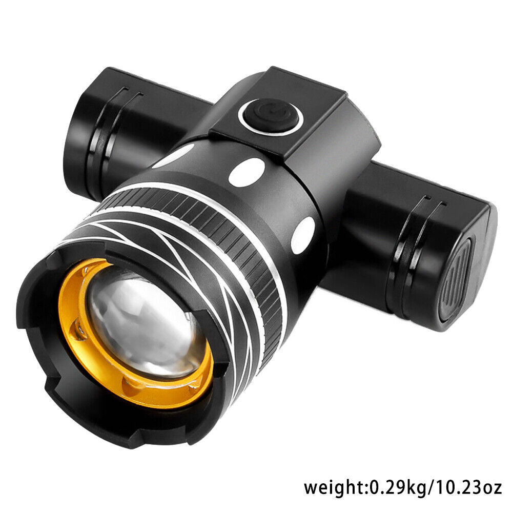 US 2-4 Pc Bicycle Light Rechargeable Cycling LED Front Headlight Lamp Waterproof