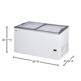 Summit Appliance 14.1 cu. ft. Manual Defrost Commercial Chest Freezer in White NOVA45