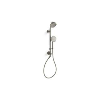 KOHLER Hydrorail-S Occasion Shower Column Kit with 3-Spray Showerhead And Handshower 1.75 Gpm in Vibrant Brushed Nickel 27119-G-BN