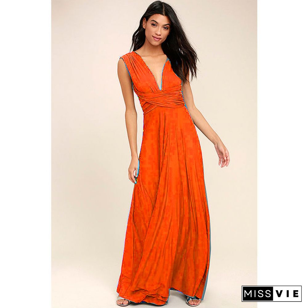 New Sexy Women Multiway Wrap Convertible Boho Maxi Dress Bandage Long Party Robe Bridesmaids Longue Femme Backless Banquet Dress