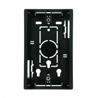 Leviton 1-Gang 1.89 in. Box Depth Surface Mount Back Box Black 42777-1EA