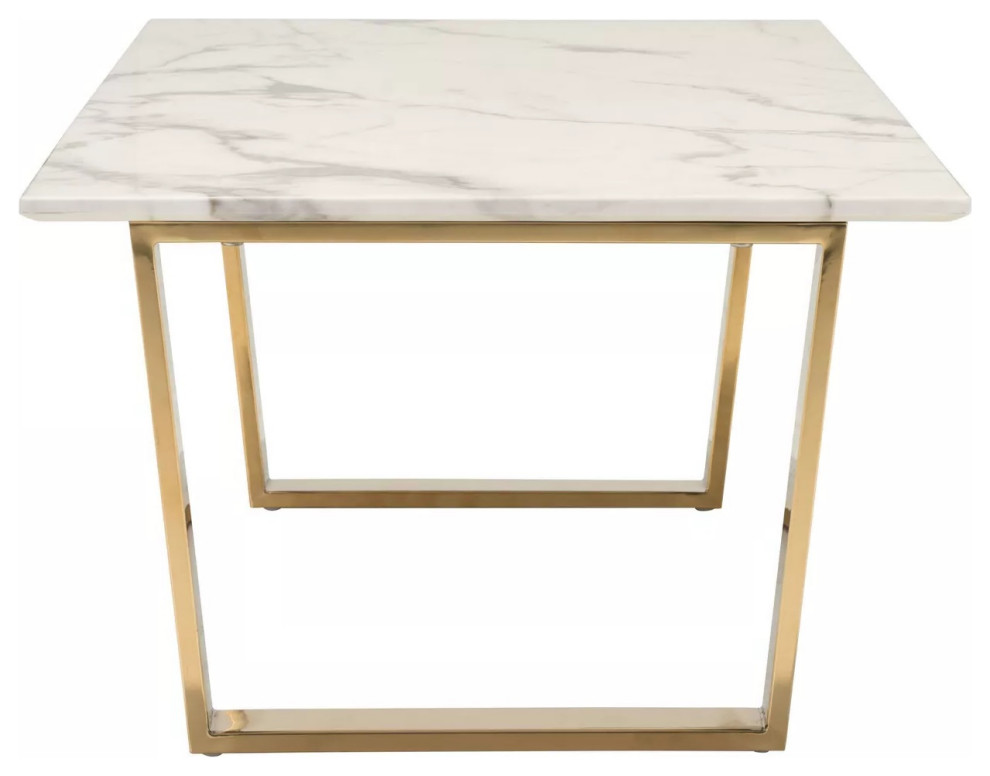 Atlas Gold Coffee Table   Contemporary   Coffee Tables   by HomeCraftDecor  Houzz