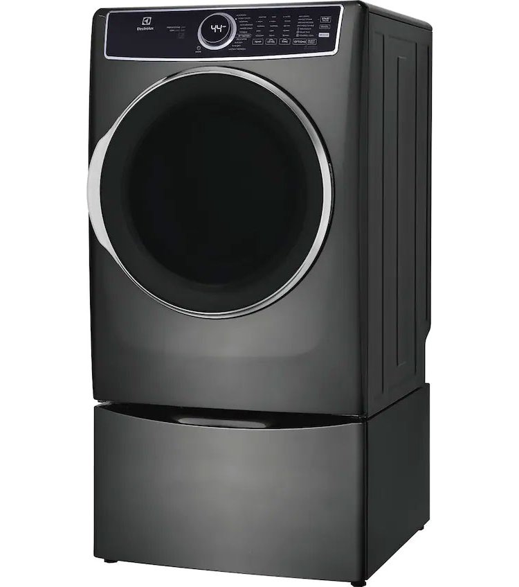 Electrolux 8 Cu. Ft. Titanium Front Load Perfect Steam Gas Dryer With LuxCare Dry and Instant Refresh