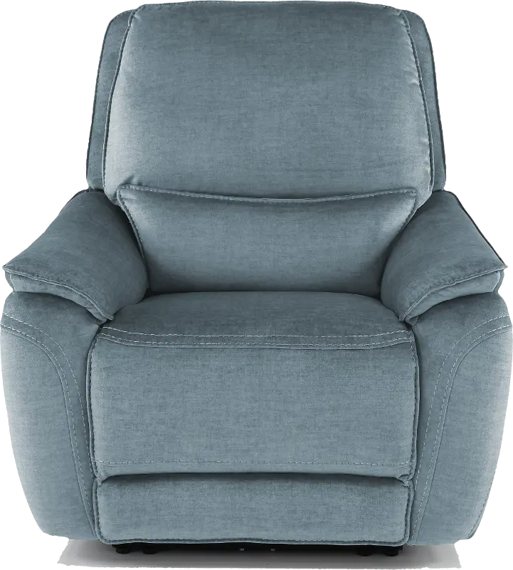 Capri Ocean Blue Power Recliner