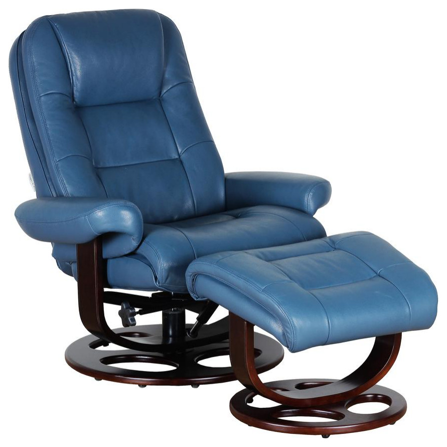 Jacque Swivel Pedestal Recliner w/Ottoman   Contemporary   Recliner Chairs   by BisonOffice  Houzz