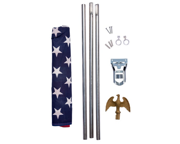 Valley Forge All American Series 3 piece American Flag Pole Kit - AA US1 1