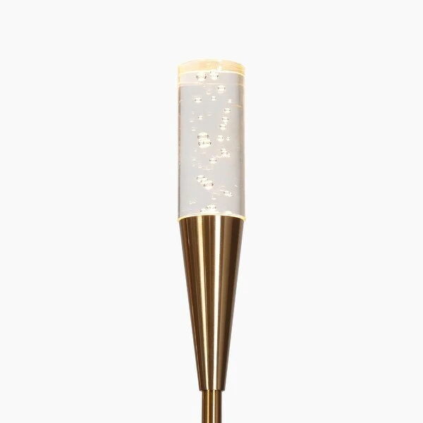 Mid-century Modern Gold LED Chandelier 8-Light Candle Metal Ceiling Light for Dining Room