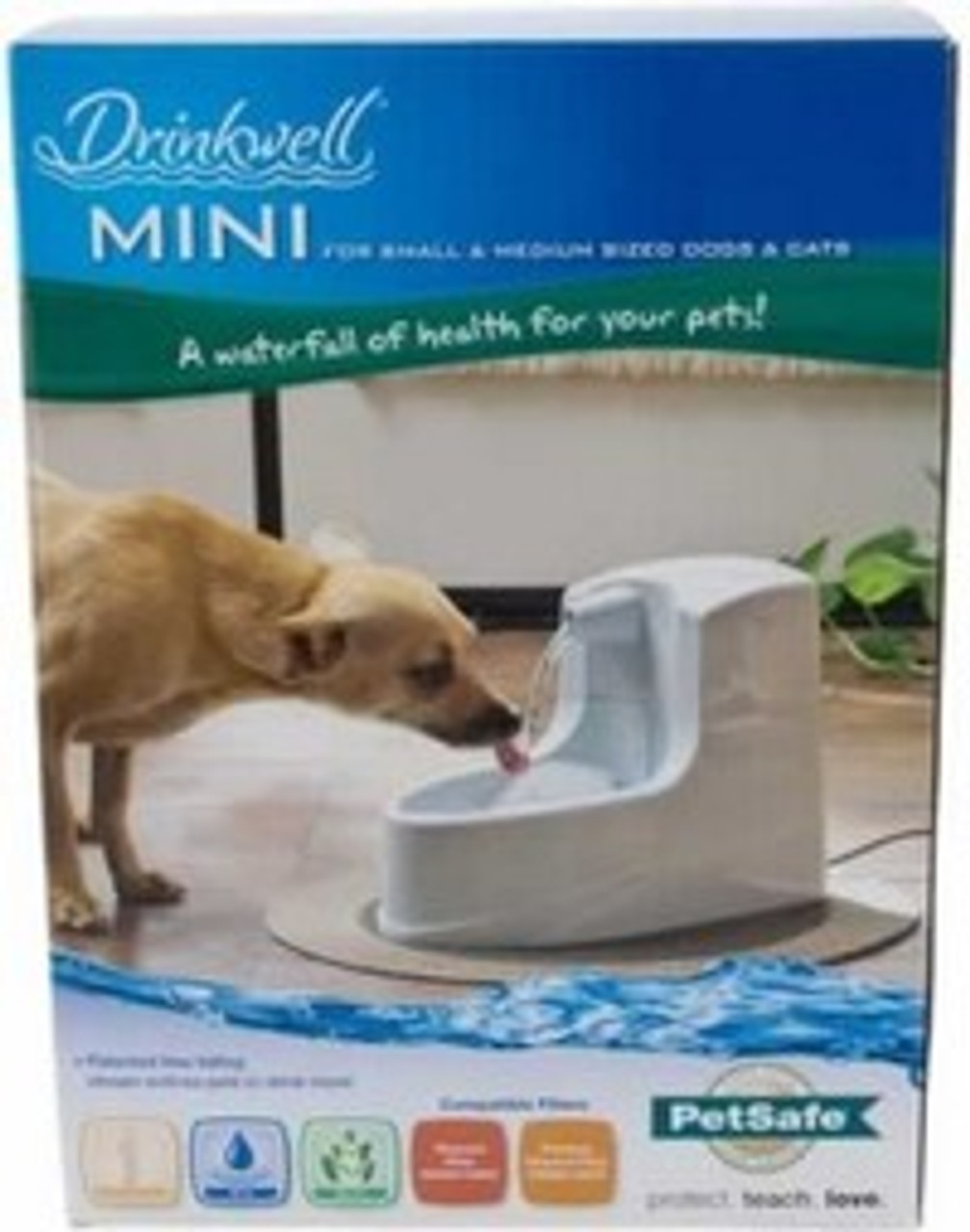 Drinkwell Mini Fountain Pet Waterer 40 Oz.