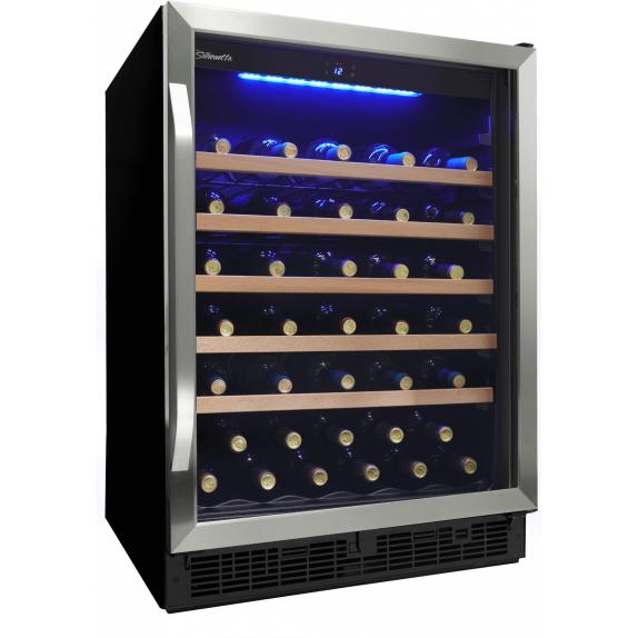 Silhouette 50-Bottle Stilton Series Wine Cellar with Digital Display SWC057D1BSS