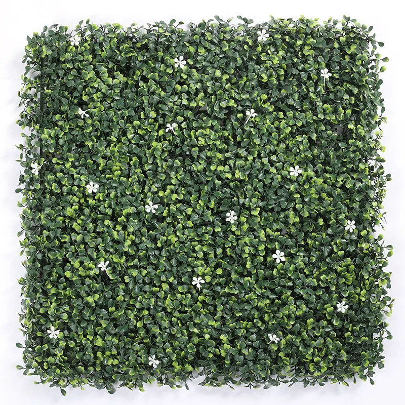 Artificial Boxwood Hedge Fence Fake Foliage Plant Panel Artificial Garden Greenery Wall Grass