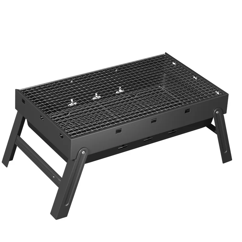 Factory Outdoor Portable Carbon Barbecue Stove for Picnic Garden Party Cooking Terrace Camping Travel Foldable Mini BBQ Grill