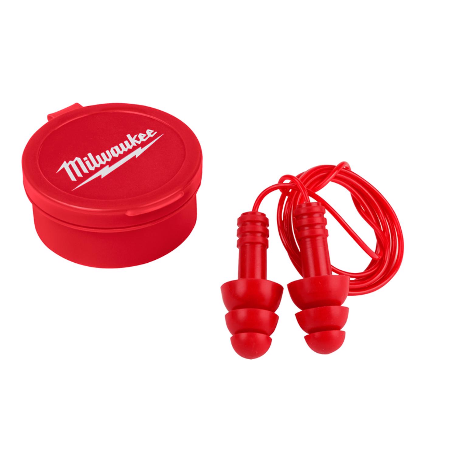 MW 26 dB Foam Earplugs Red 3 pk