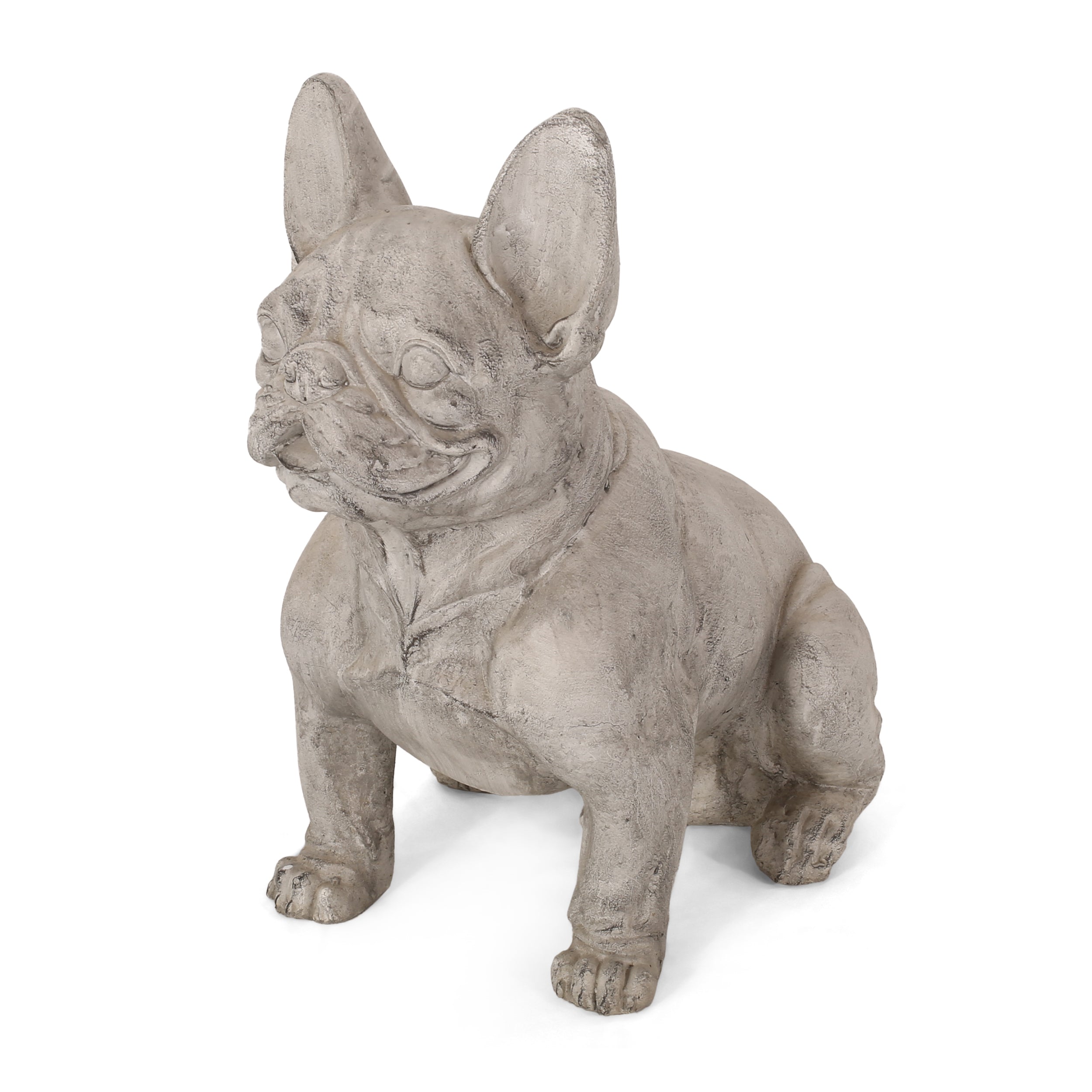 Rilo Outdoor French Bulldog Garden Statue