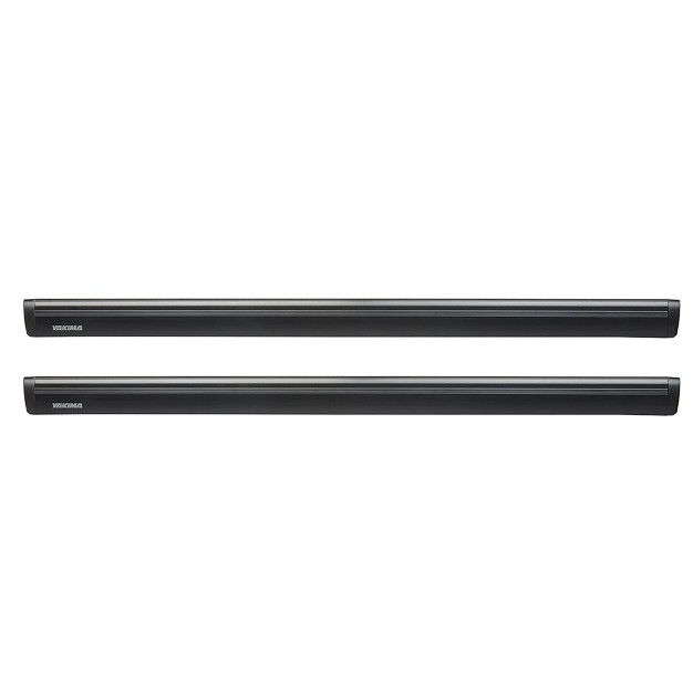 Yakima 50 Inch Aluminum T Slot Jetstream Bar Aerodynamic Crossbars For Roof Rack Systems Compatible With Any Streamline Tower Black Set Of 2