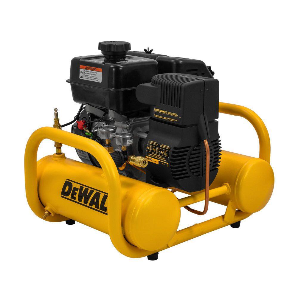 DW 4 Gal. 155 PSI Kohler Gas Powered Oil Free Portable Air Compressor DXCMTA6590412