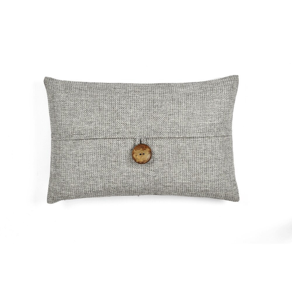 Lush Decor Clayton Woven Button Decorative Pillow Cover