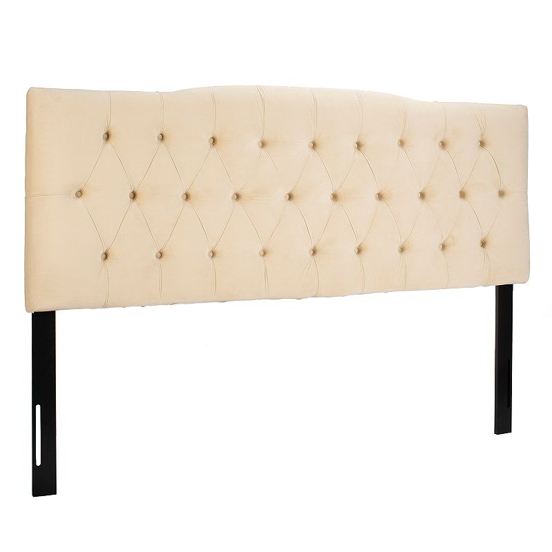 Safavieh Axel Buckwheat Velvet Tufted Headboard