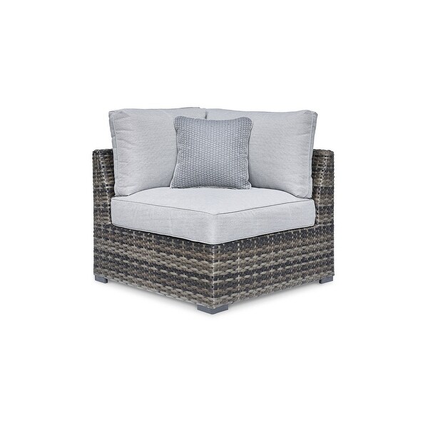 Signature Design by Ashley Harbor Court Gray 9Piece Outdoor Sectional