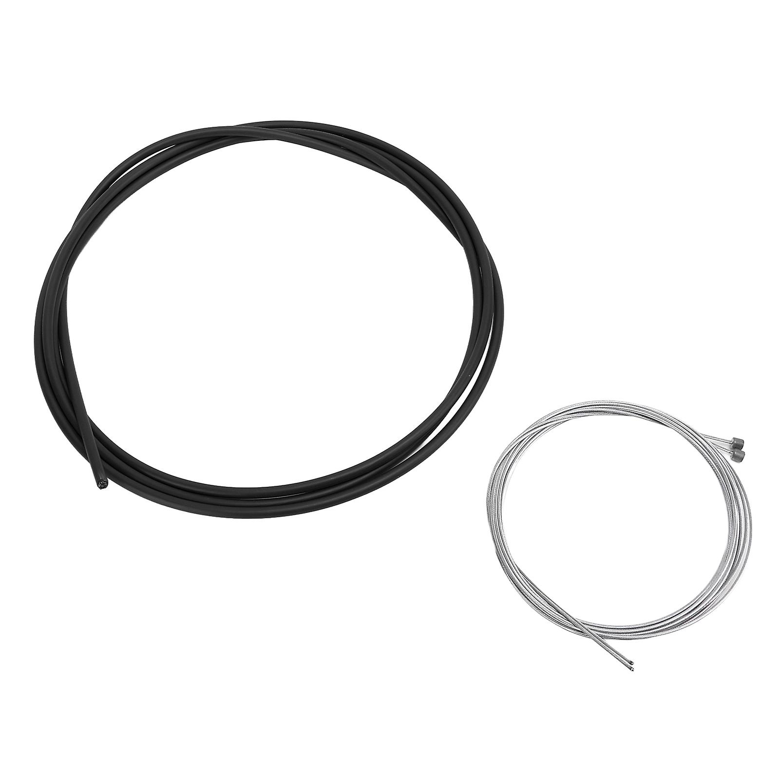 Meroca Bike Variable Speed Brake Cable Set Tear Resistant Bicycle Brake Cable Shift Line Setblack