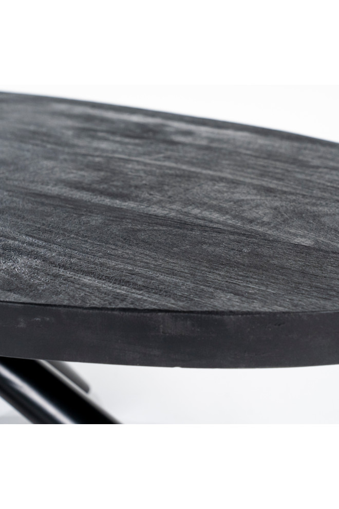 Oval Black Coffee Table  Eleonora Oscar   Industrial   Coffee Tables   by Oroa   Distinctive Furniture  Houzz