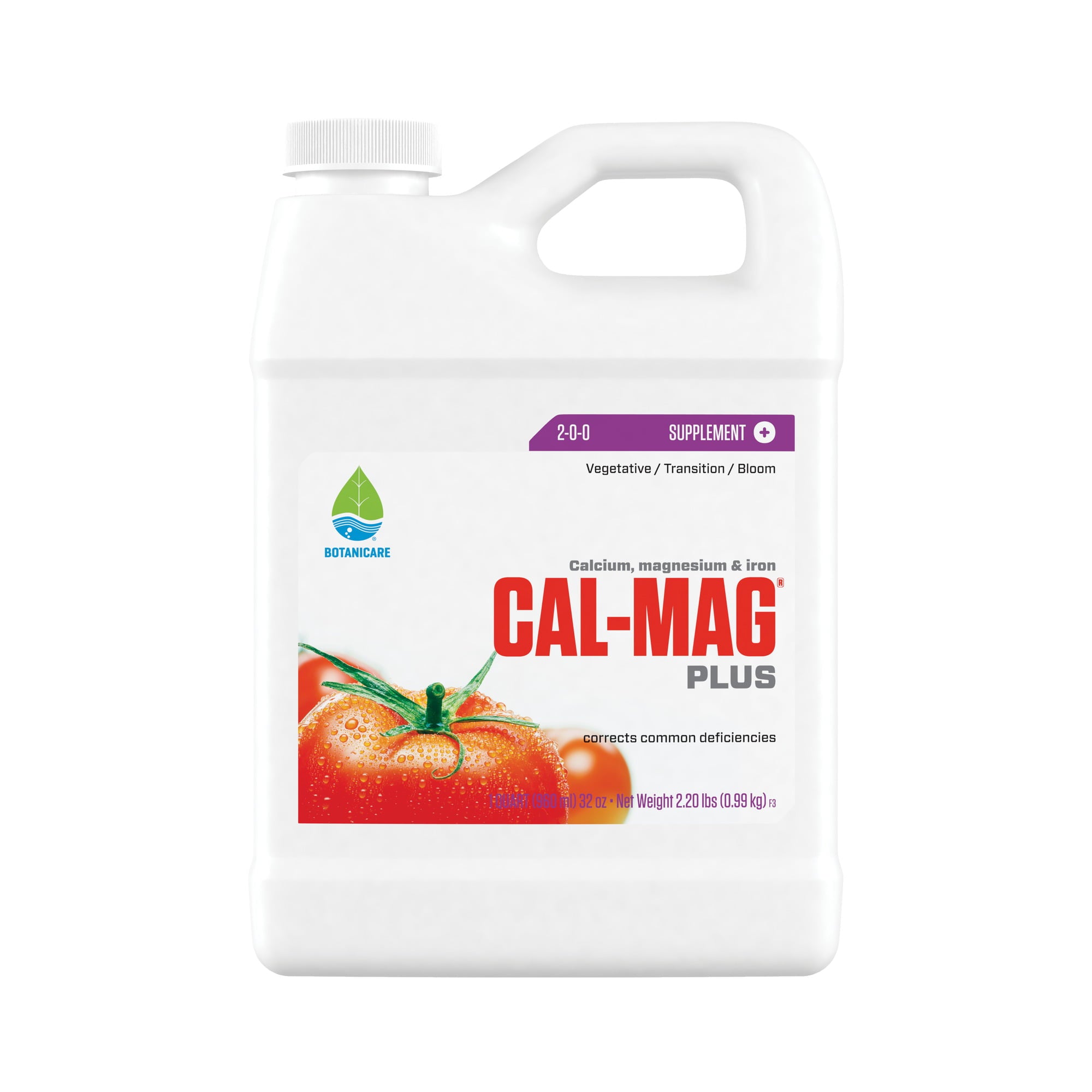 Botanicare Cal-Mag Plus， A Calcium， Magnesium， And Iron Plant Supplement， Plant Food， 32 oz