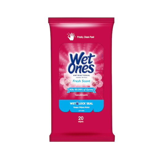 Wet Ones Fresh Scent  20 Count  10 per case