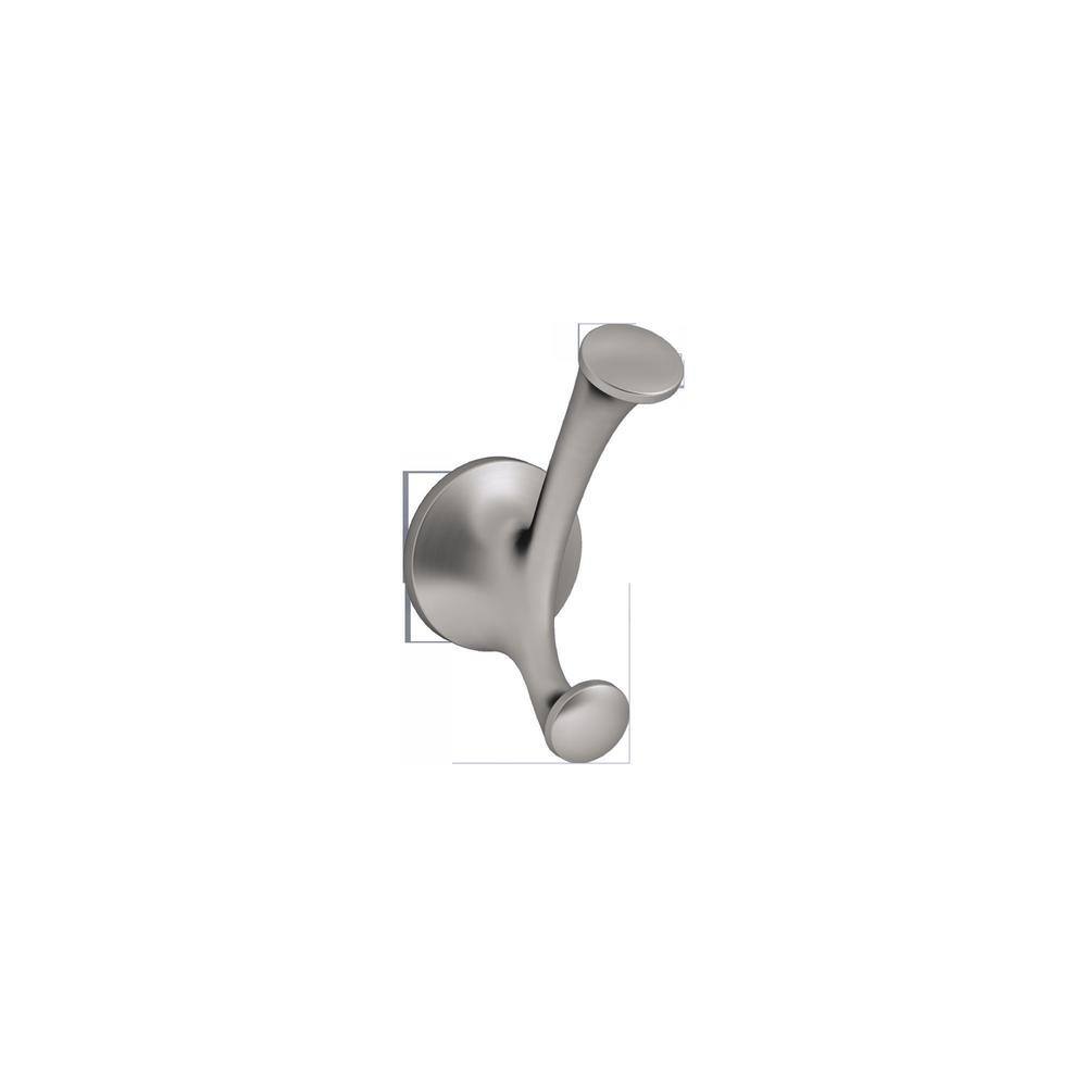 KOHLER Elliston Double Robe Hook in Brushed Nickel K-R72788-BN