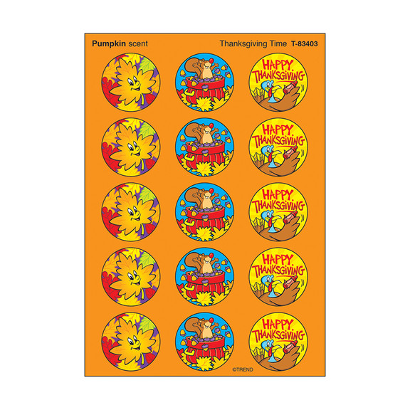 Trend Enterprises T 83403 Stinky Stickers Thanksgi...