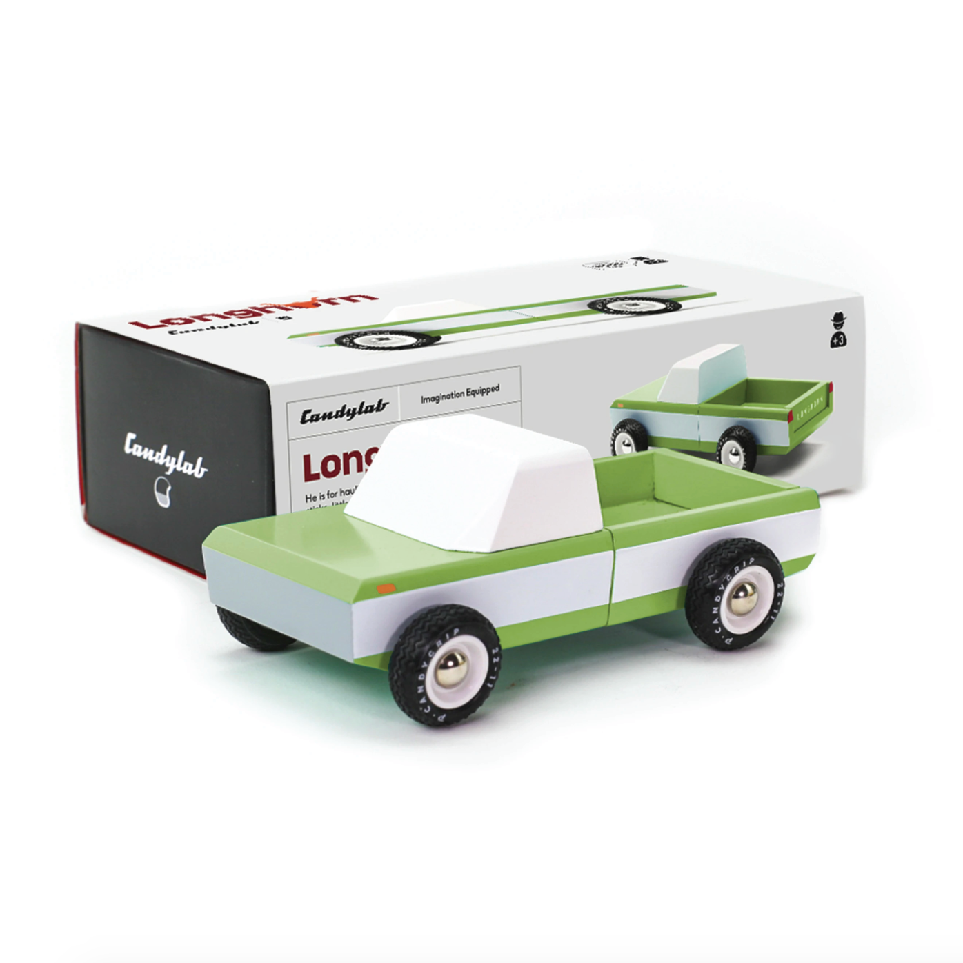 Longhorn Olive Pickup Truck by Candylab Toys