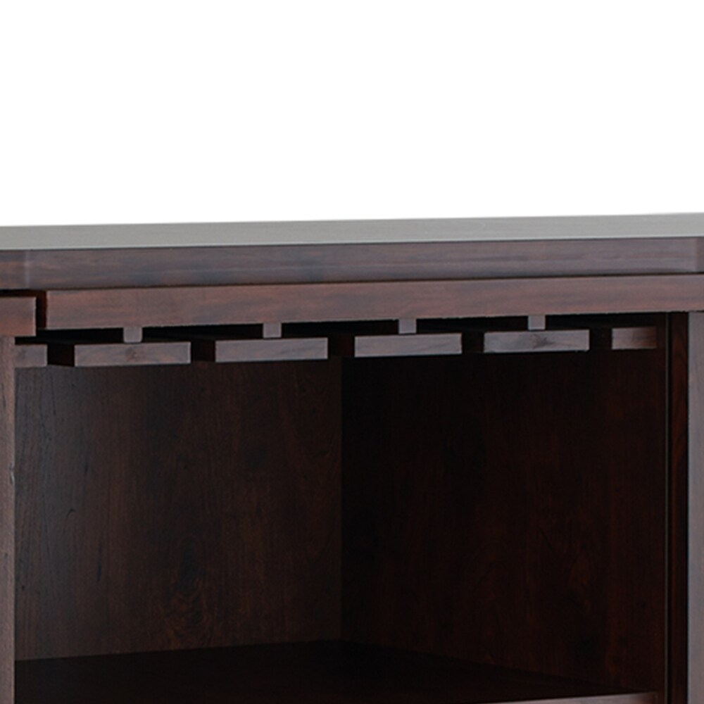 Furniture of America Towe Contemporary 51 inch Wood 5 shelf Wine Bar Buffet