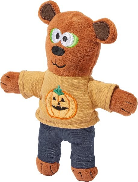 Frisco Halloween Good Bear， Bad Bear Reversible Plush Cat Toy with Catnip