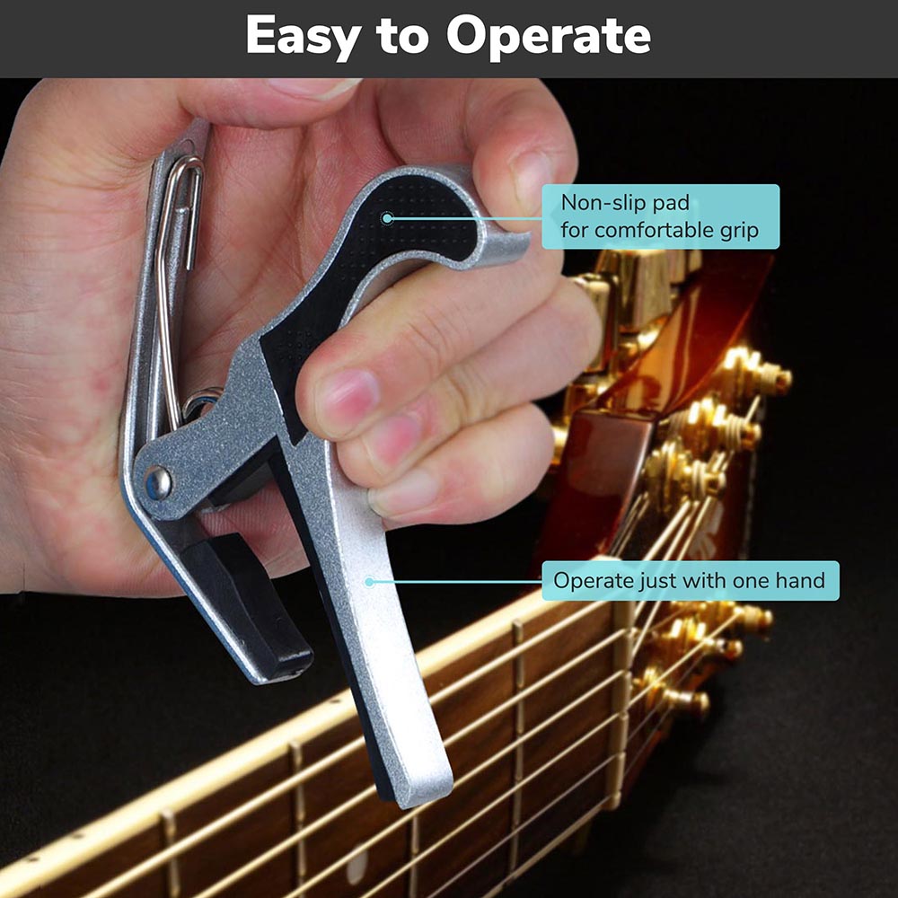 Yescom Trigger Guitar Capo for Electric Acoustic guitars Color Opt