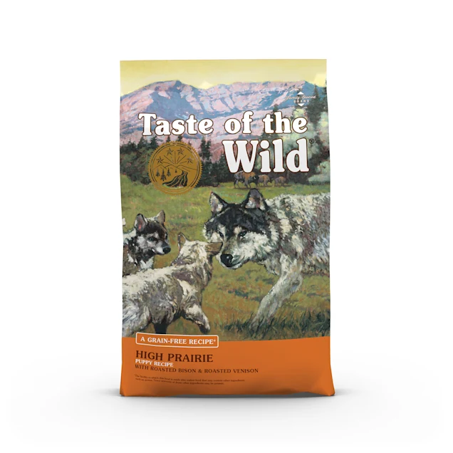 Taste of the Wild High Prairie Grain-Free Roasted Bison and Venison Dry Puppy Food， 5 lbs.