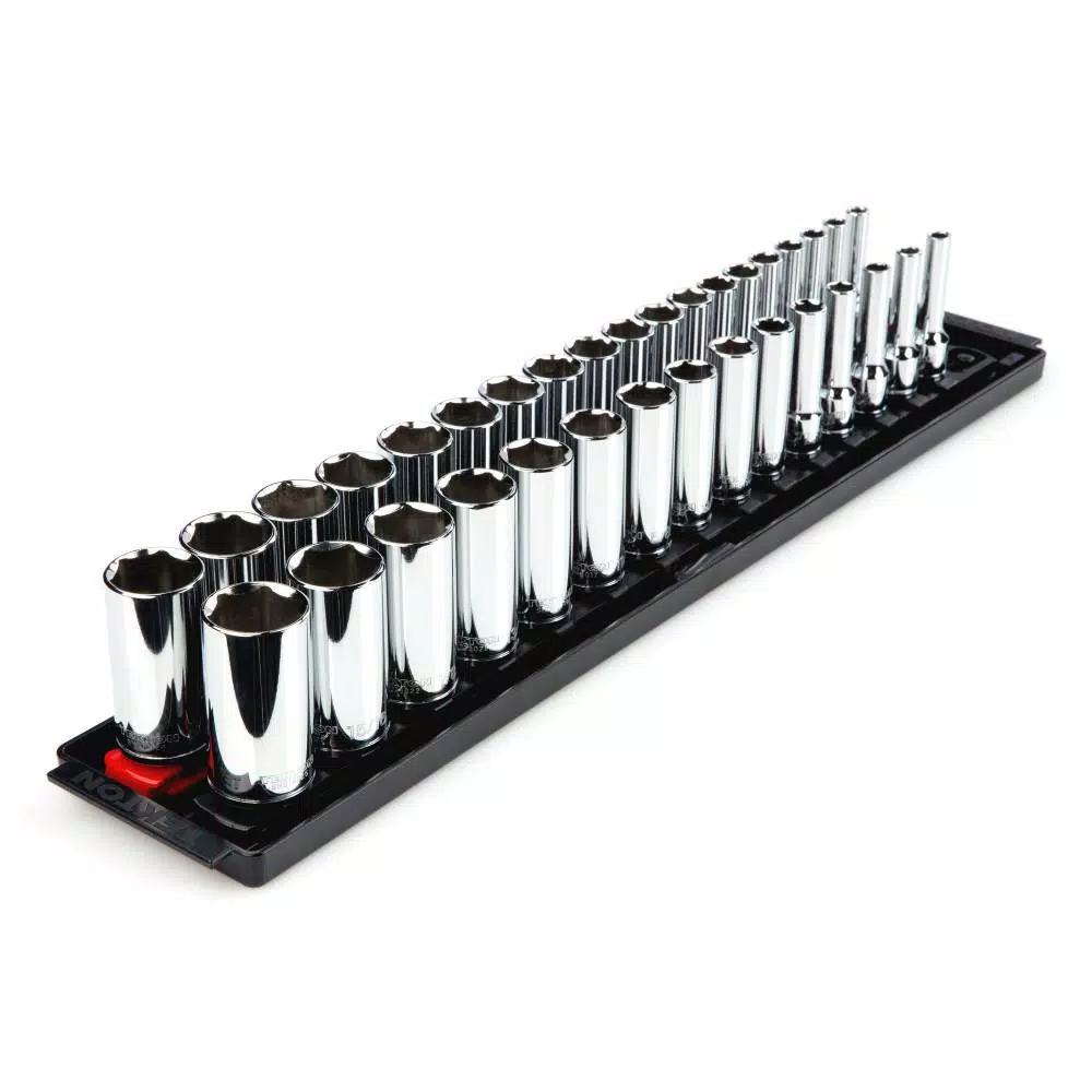 TEKTON 3/8 in. Dr. Deep 6-Point Socket Set (34-Piece) and#8211; XDC Depot