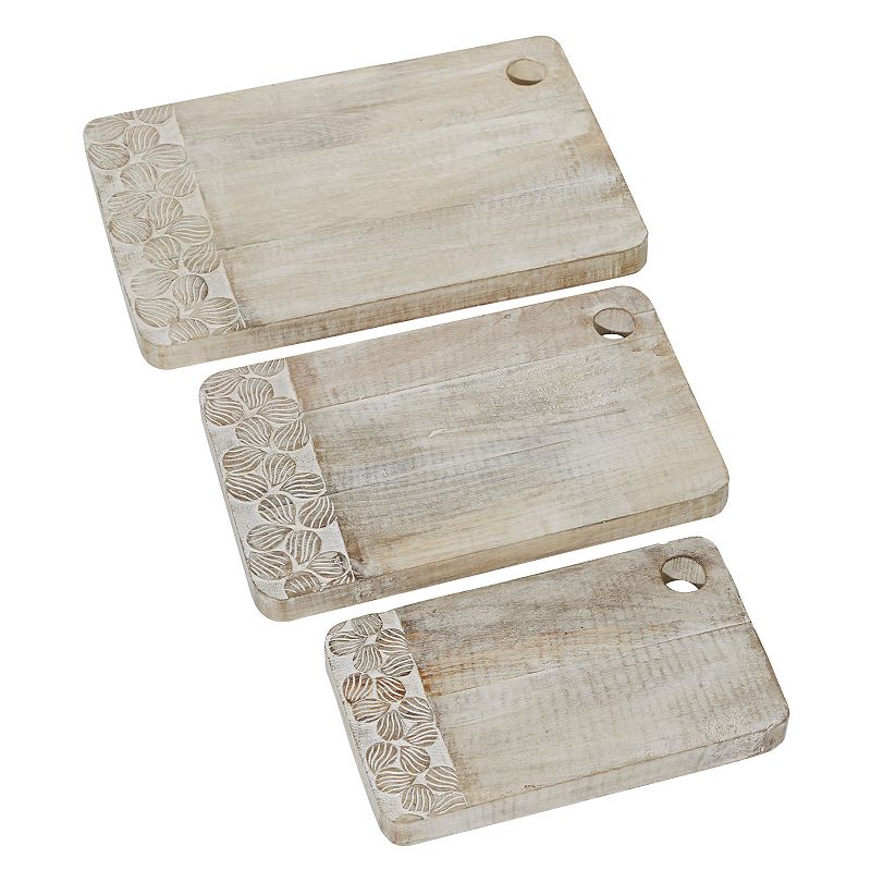 Stella and Eve Wood Cutting Board 3-piece set