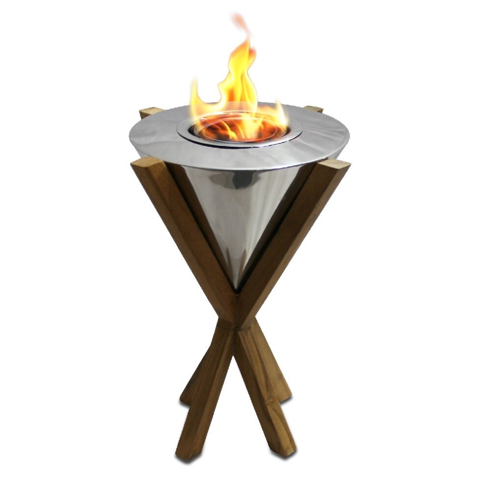 Anywhere Fireplace Fireplace Southampton Teak Table Top Fireplace