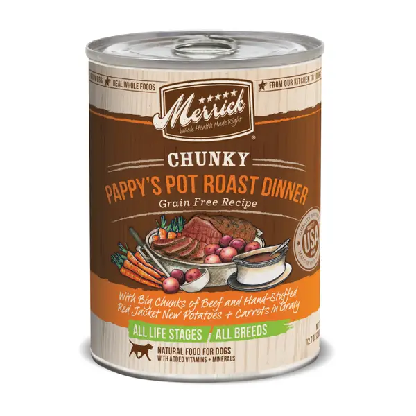 Merrick 12.7 oz Pot Roast Chunky Dinner Dog Food