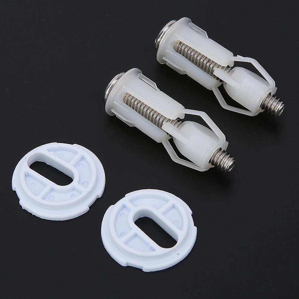 3 Pair Diy Plastic Toilet Seat Screw Set Fixings Fitting Accessory Toilet Repairing Tools