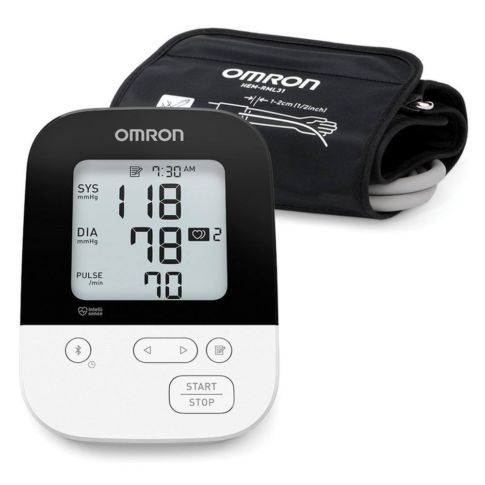 Omron 5 Series Wireless Upper Arm Blood Pressure Monitor with 7 in. to 9 in. Small D-Ring Cuff 843631135433