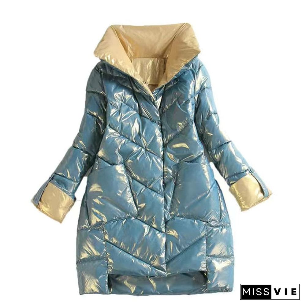 New Winter Jacket High Quality Stand-Callor Coat Women Fashion Jackets Winter Warm Woman Clothing Casual Parkas