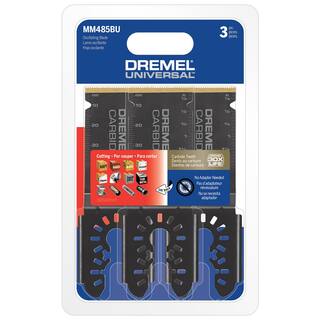 Dremel Universal 1-14 in. Carbide Flush Cutting Oscillating Multi-Tool Blade (3-Piece) MM485BU