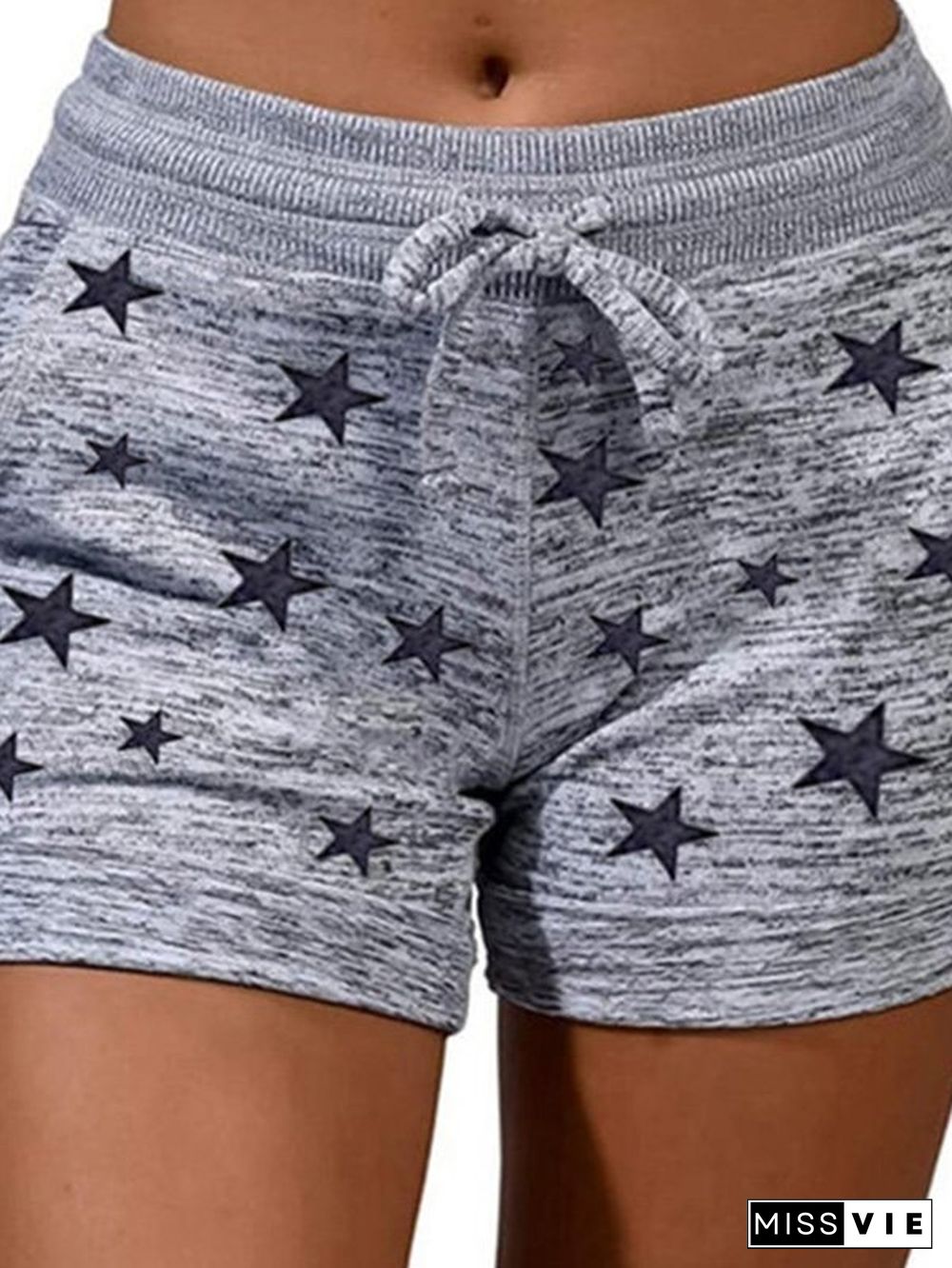 Cotton-Blend Printed Pockets Casual Sports shorts