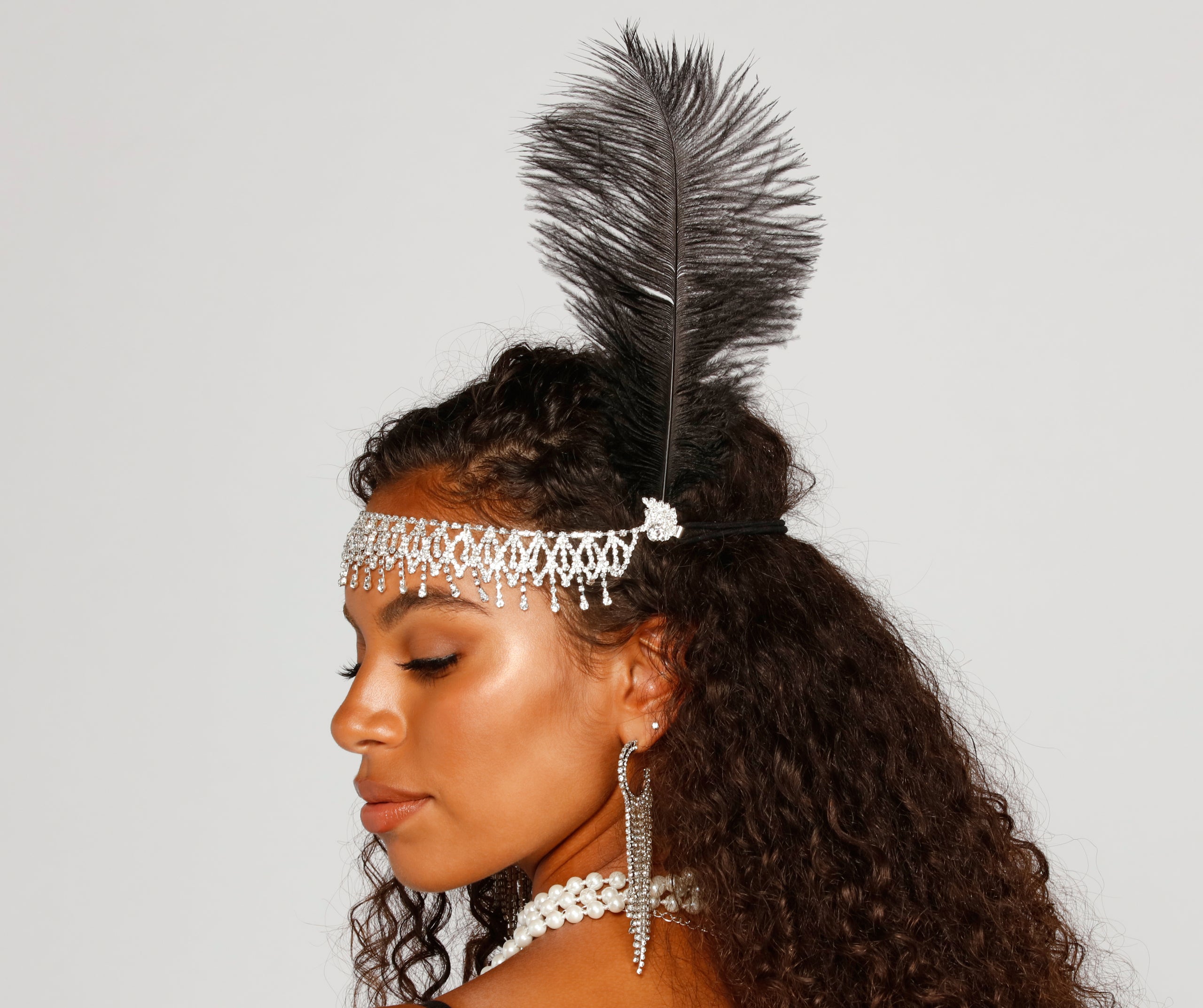 Flirtatious Flapper Rhinestone Headband