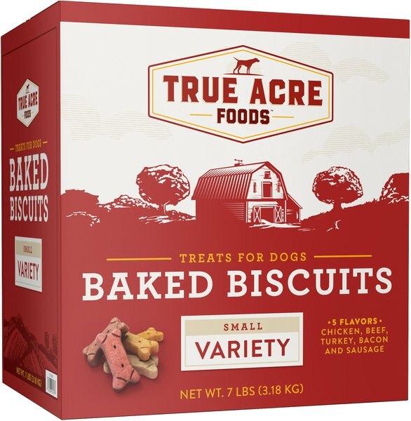 True Acre Foods Small Variety Baked Biscuits Dog Treats