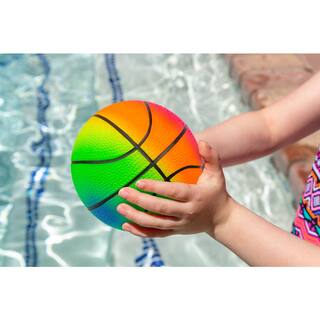 Poolmaster Waterproof Sport Rainbow Colors Game Balls for Kids Small (Pack of 3) 72732