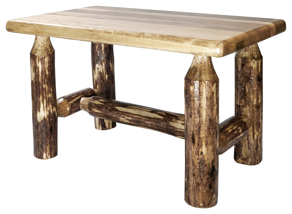 Glacier Country Collection Ottoman   Rustic   Footstools And Ottomans   by Beyond Stores  Houzz