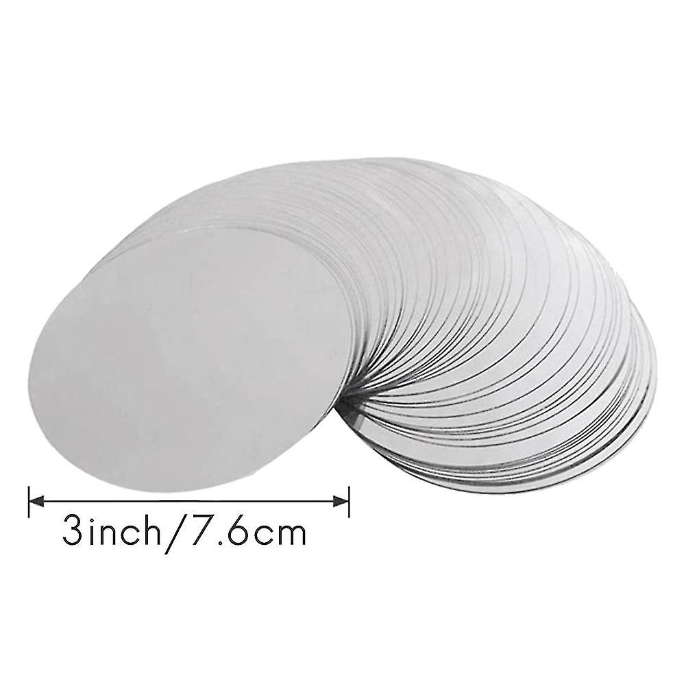 200 Pcs 3 Inch Silver Wine Pourer Discs Drip-proof Drop Drip Stop Pouring Pour Spout Pour Wine Thin Slice