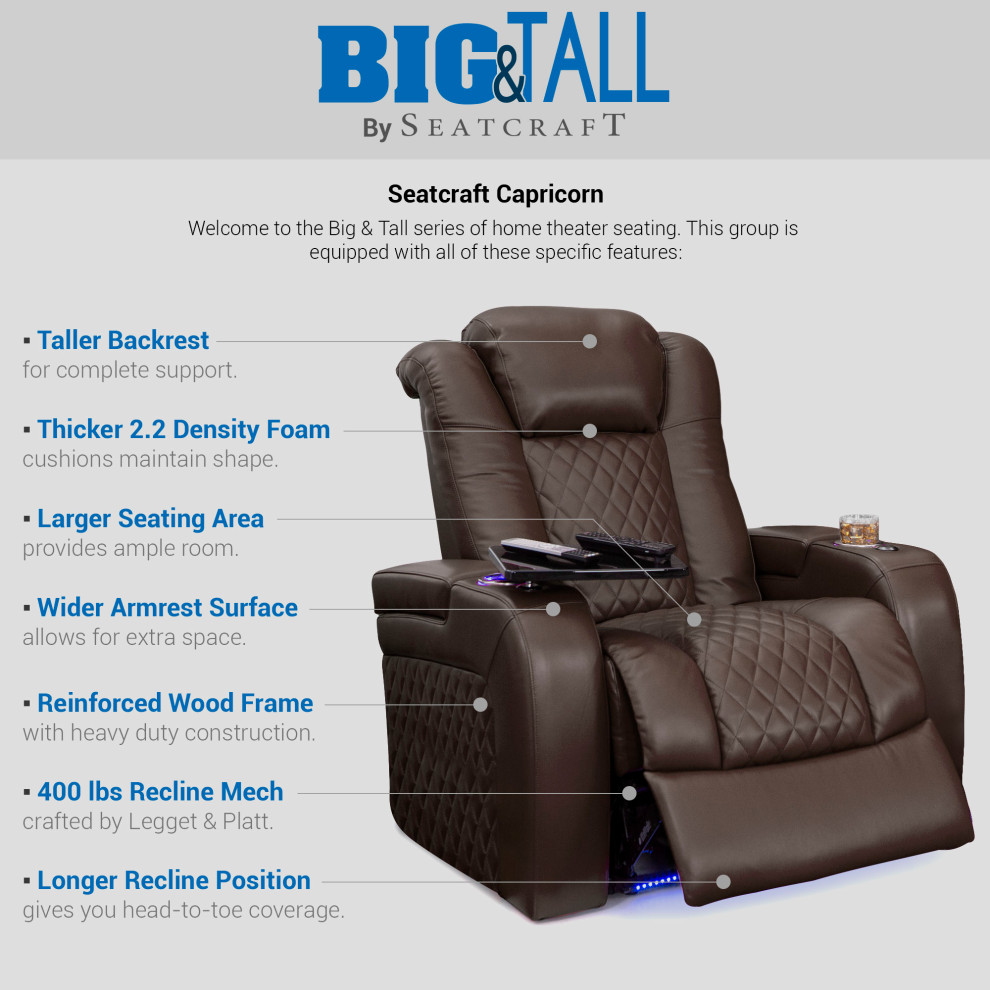 Seatcraft Capricorn Home Theater Seating   Contemporary   Theater Seating   by Stargate Cinema  Houzz