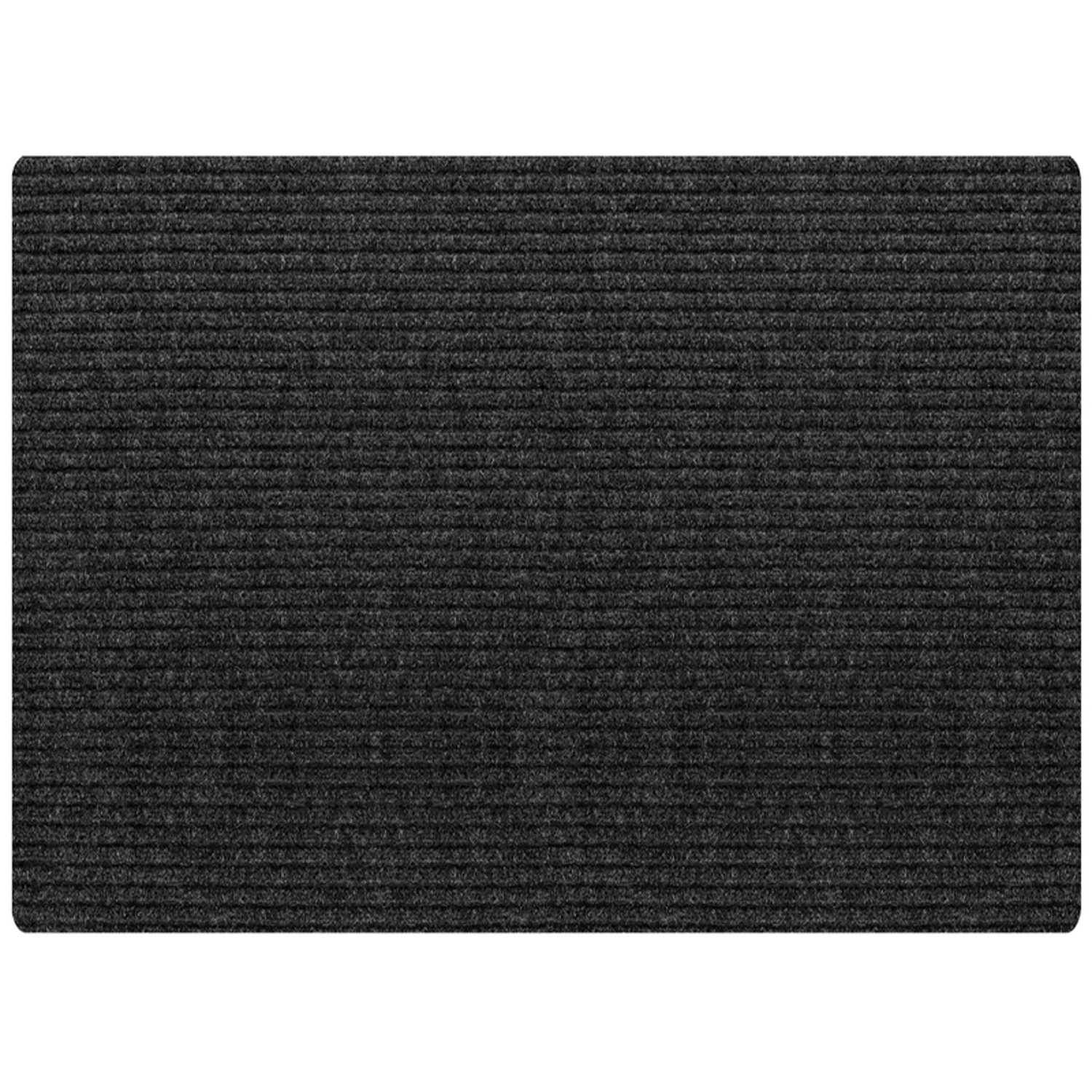 Multy Home 6 ft. L X 4 ft. W Charcoal Cocord Polyester Floor Mat