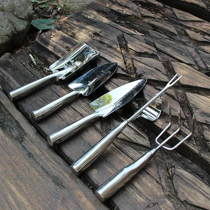 Best Price Customized 100% Thickened Stainless Steel Heavy Duty Gardening Kit Outdoor Hand Tools as Garden Gift